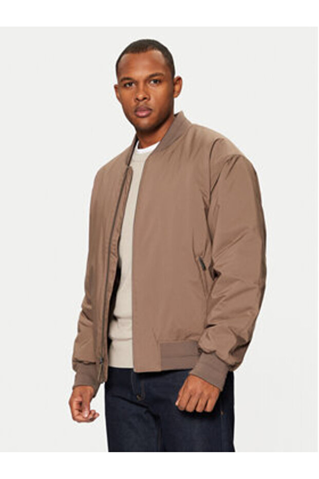calvin klein Mens Bomber Jacket 00040EM567 Beige - 1