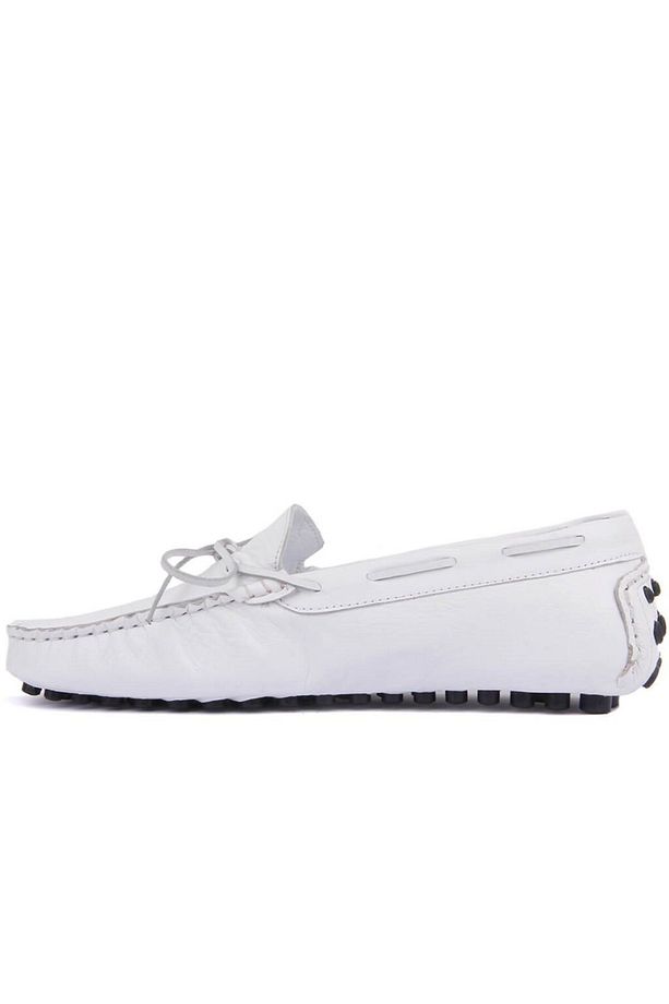 - Beyaz Deri Marine Serisi Erkek Loafer - 4