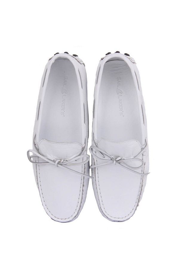 - Beyaz Deri Marine Serisi Erkek Loafer - 6
