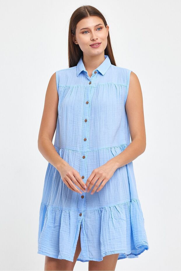 Women's Dress - Muslin Katkat Dress - 3020