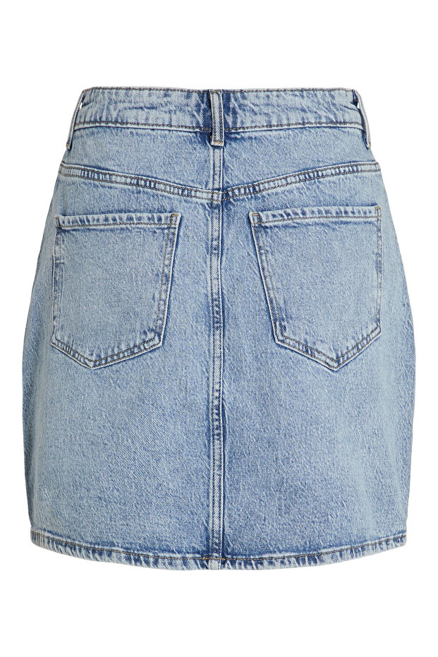 vila Women's Denim Skirt 14084735 Blue - 2