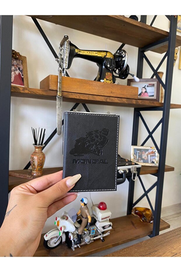 حافظة ترخيص السيارة من Efe LEATHER Mondial مخيطة وحافظة ترخيص السيارة الواقية
