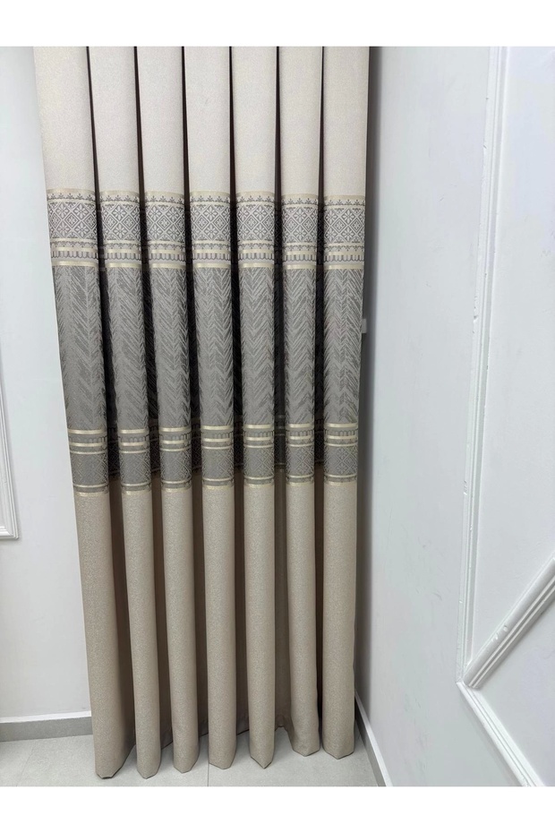 Nivemeshome Avşa Pattern:632349 5204 Mink 1/3 ستارة خلفية ذات طيات ضيقة Apm