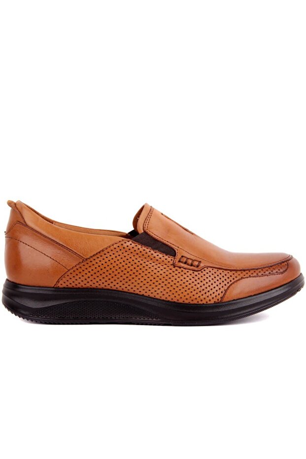 - Tan Leather Men's Casual Shoes 101-3289-75400