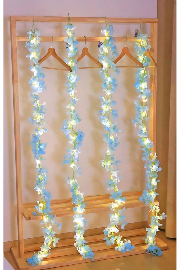 Unutma Beni Çiçeği Yapay Kiraz Çiçeği SAKURA ve 3 Metre Led Işık Seti - Yapay Çiçek Sarmaşık - 6