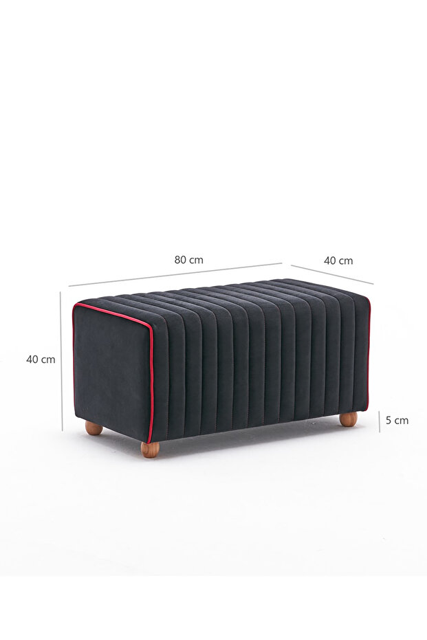 Mabel Puf - Siyah - 7