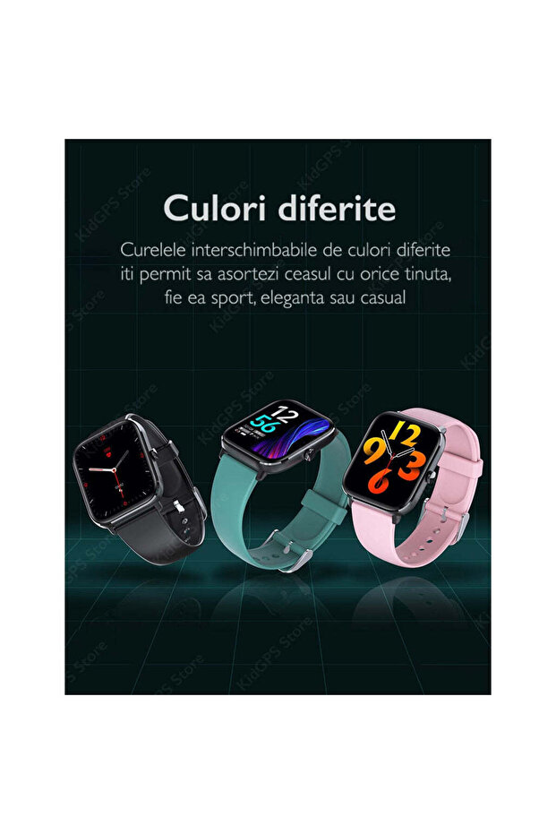 Ceas inteligent TechONE KM04, roz - 3