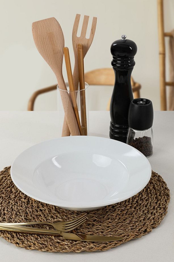 Beyaz Delta Makarna Tabağı 26 Cm - 8
