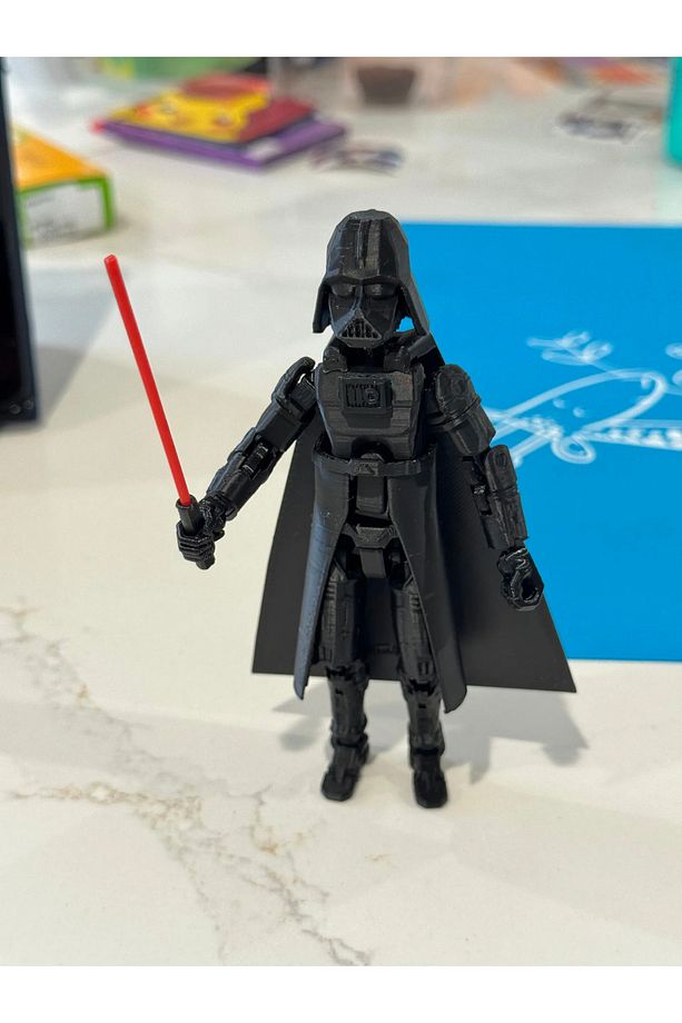 Darth Vader Star Wars Titan 13 Tüm Eklemleri Hareketli Dummy Aksiyon Figürü T13 Robot Figür Oyuncak - 4