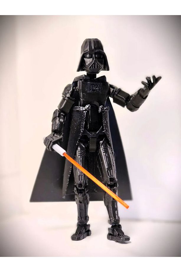 Darth Vader Star Wars Titan 13 Tüm Eklemleri Hareketli Dummy Aksiyon Figürü T13 Robot Figür Oyuncak - 1