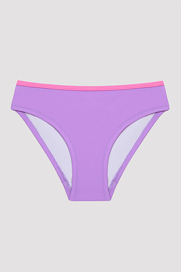 Kız Çocuk Candy Lila Triangle Bikini Takımı - 3