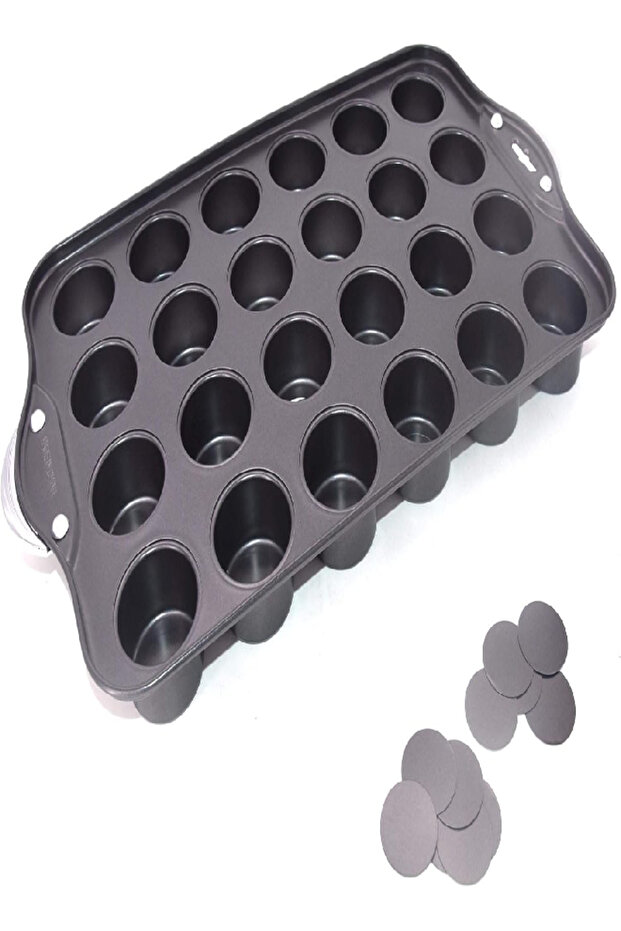 24-Cup Muffin Pan – 48.5x27x4.5cm Heavy-Duty Bakeware