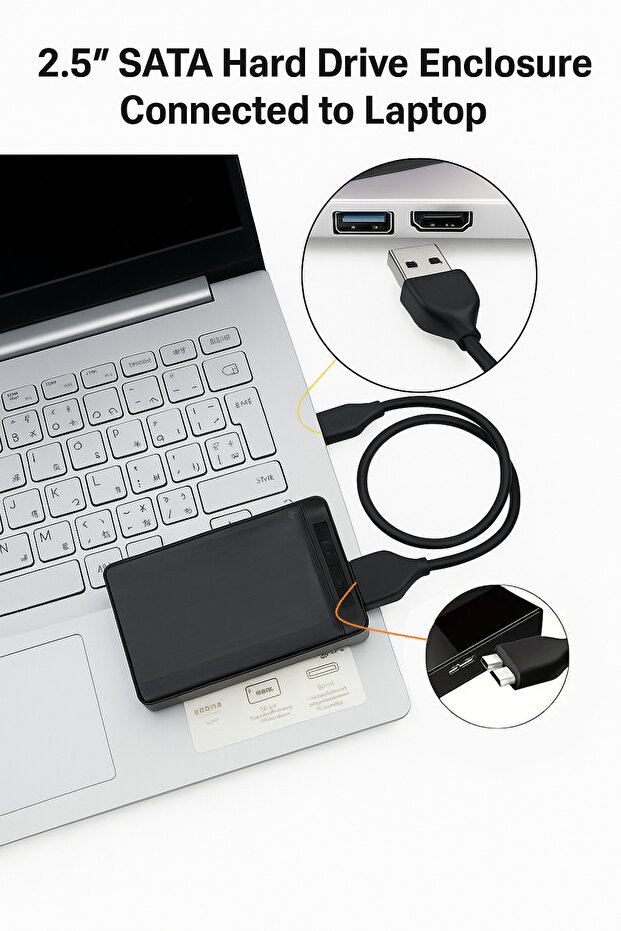 كابل USB 3.0 من Micro A إلى B لمحركات الأقراص الصلبة الخارجية Seagate وToshiba وSamsung باللون الأسود - 6