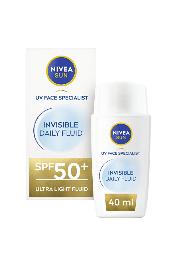 NIVEA SUN UV Face Specialist Invisible Daily Fluid, SPF 50+, All Skin Types, 40ml
