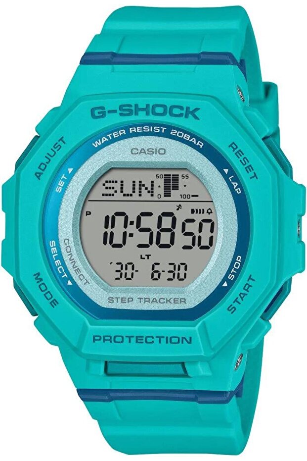 G-Shock GMD-B300SC-2DR G-SQUAD Bluetooth Bağlantılı Adım Sayar 20 ATM Su Geçirmez Kadın Kol Sa - 1