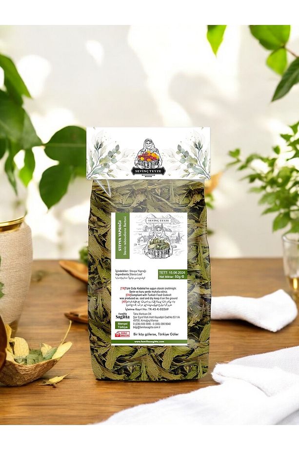Sevinç Teyze Stevya Yaprağı, Stevia Yaprağı, Şeker Yaprağı 50g. - 3
