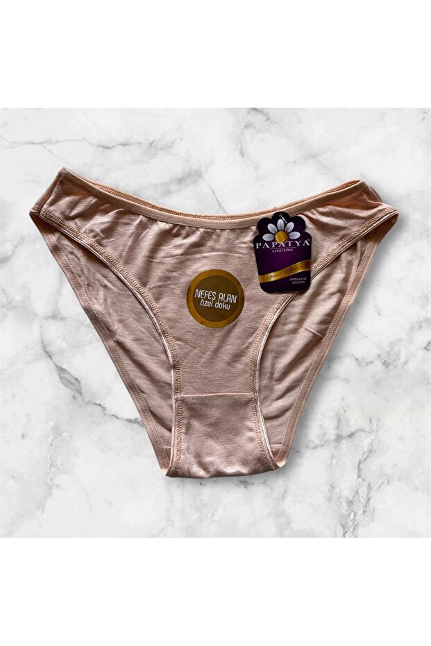 Nefes Alan Özel Doku Üçlü Bambu Slip Kilot - 3