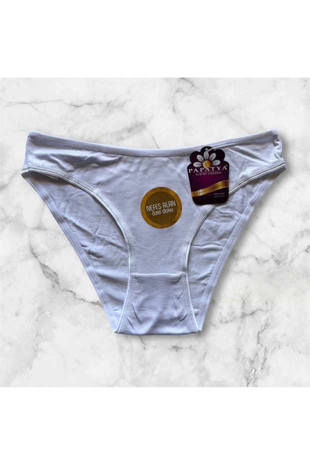 Nefes Alan Özel Doku Üçlü Bambu Slip Kilot - 2