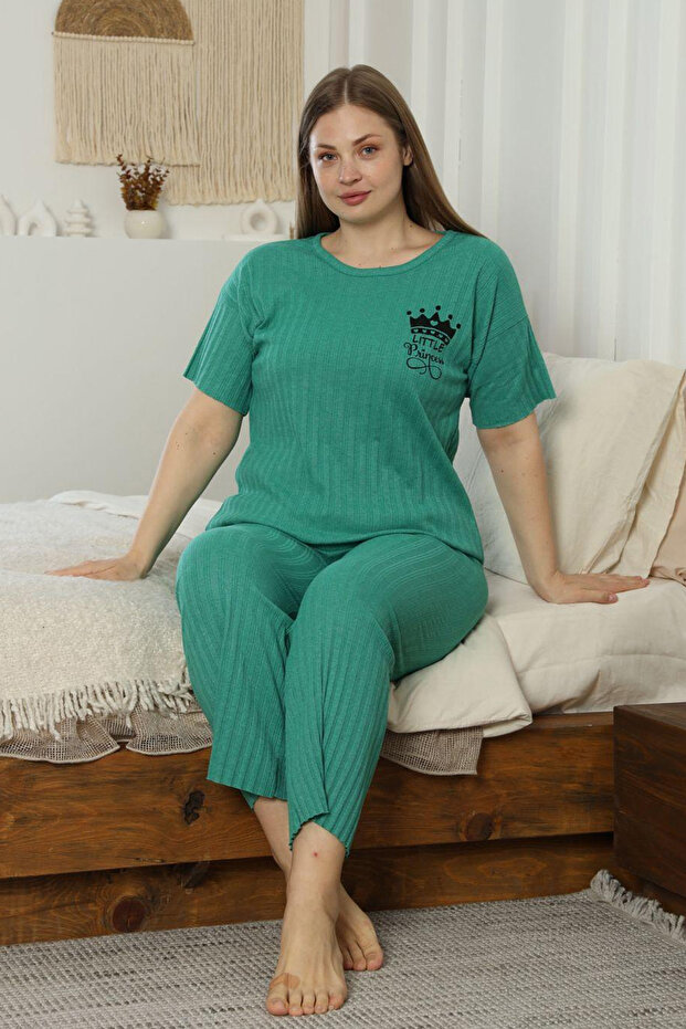 طقم بيجامة مقاس كبير - 4