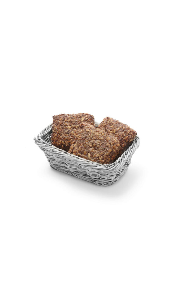 Bread serving basket, rectangular, Hendi, Grey, 190x130x(h)60 mm - 1