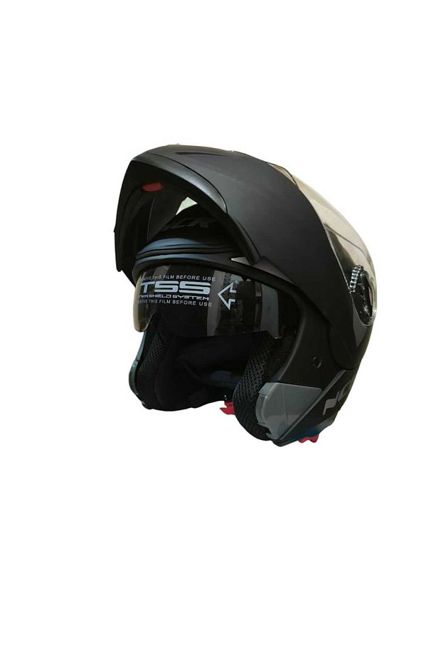 Çeneden Açılır VİZÖRLÜ ECE Belgeli Mat Siyah Kask - 3