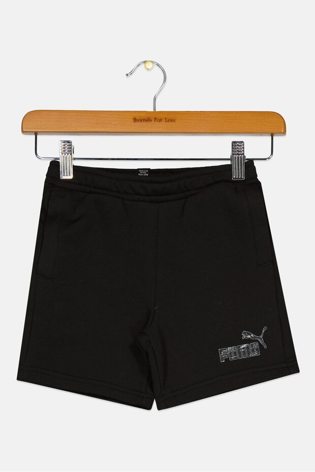 Kids Boy Sportswear Fit Running Shorts, Black