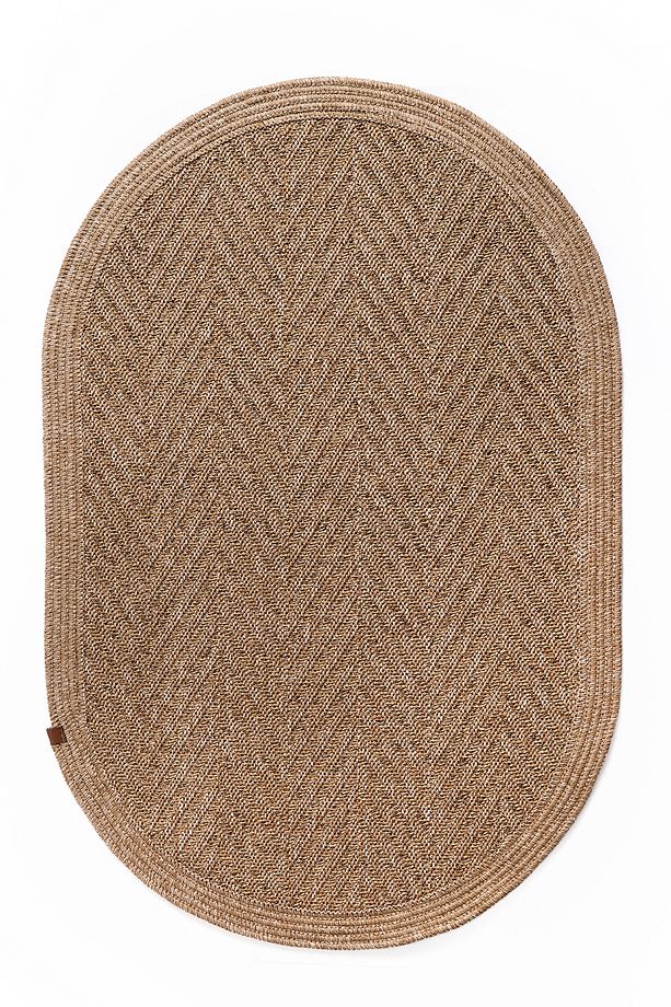 Jüt Tabanlı Hasır Dokuma Örme Antialerjik Kilim - 8