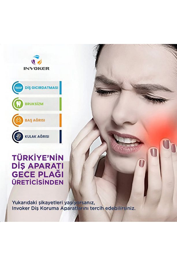 Diş Gıcırdatma Diş Çene Sıkma Önleyici Aparat Gece Plağı Silikon 2 Adet Termoform Bruksizm Dişlik - 2