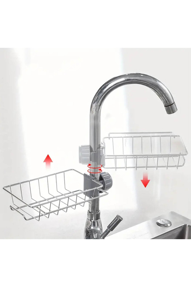 Mutfak ve Banyo Organizer Tek Kat Demir Raf - 2