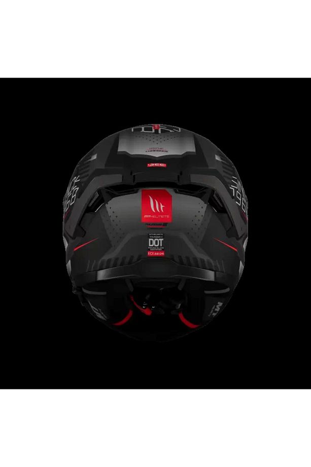 MT HELMETS THUNDER 4 SV LUMİNENCE D1 MAT GRİ/SİYAH - 1