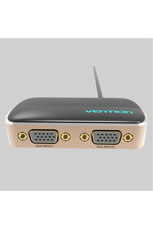 2 In 1 Out VGA Switcher 1M Black Metal Type