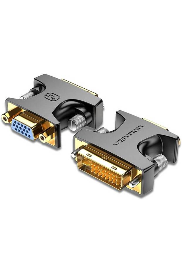 DVI Male to VGA Female Adapter Black