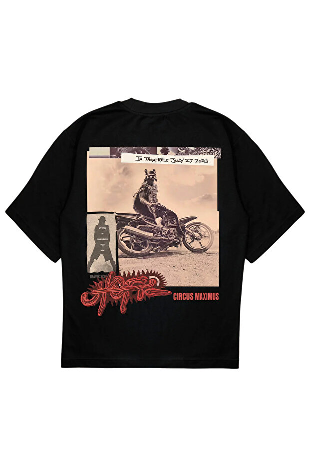 Utopia Printed Oversize Unisex T-Shirt