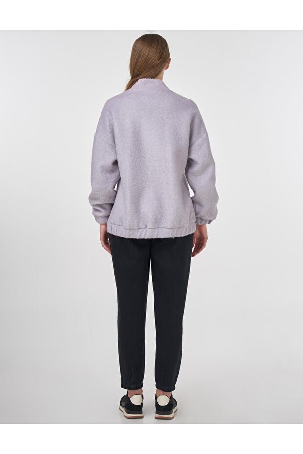 سترة بومبر بإغلاق سريع أرجواني فاتح - 5