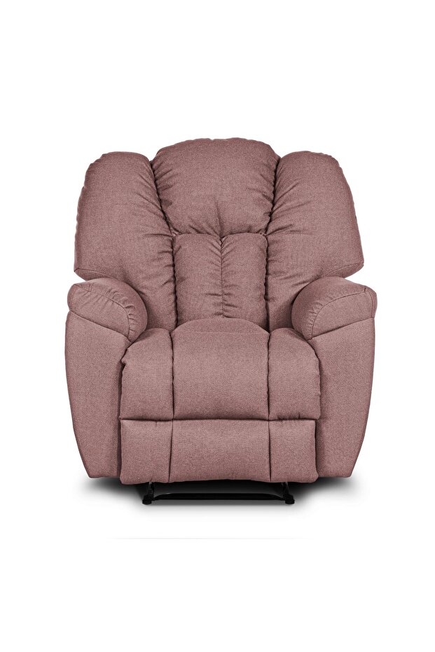 Modern Canvas Recliner Chair | Fixed in premium linen fabric - 4