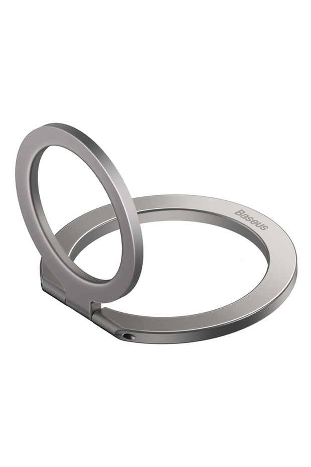 Baseus Halo Series Foldable Magnetic Ring Stand | 360° Rotation Holder & Stand for Phones - Silver
