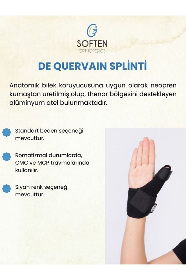 DE QUERVAIN (BAŞ PARMAK TESPİT ATELİ) - STANDART - 1