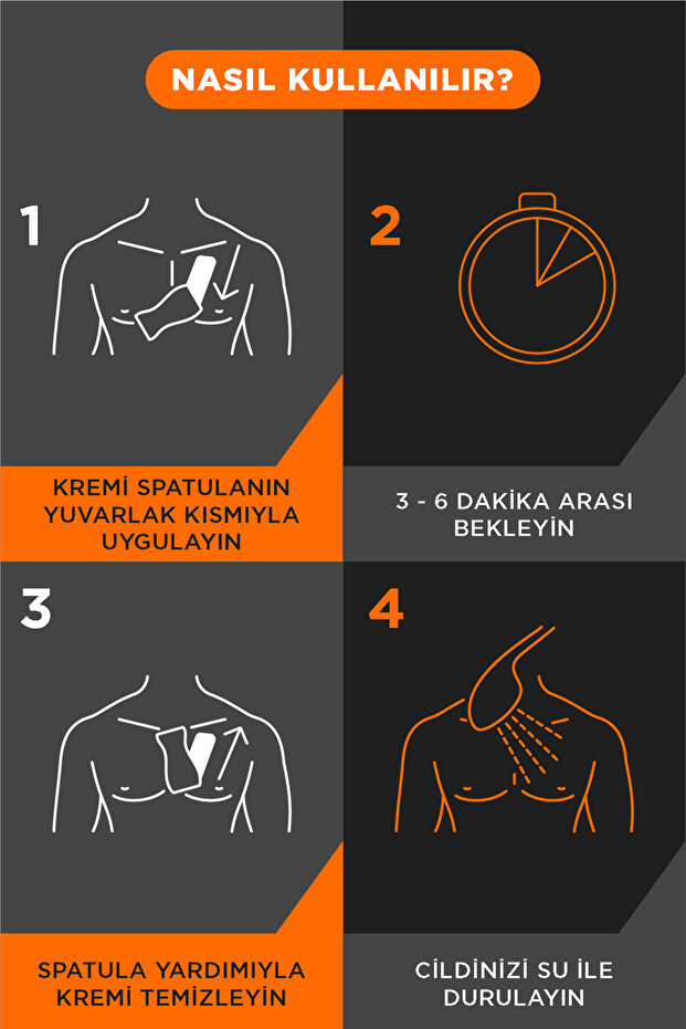 Erkeklere Özel Tüy Dökücü Krem 200ml X 2 Adet - 8