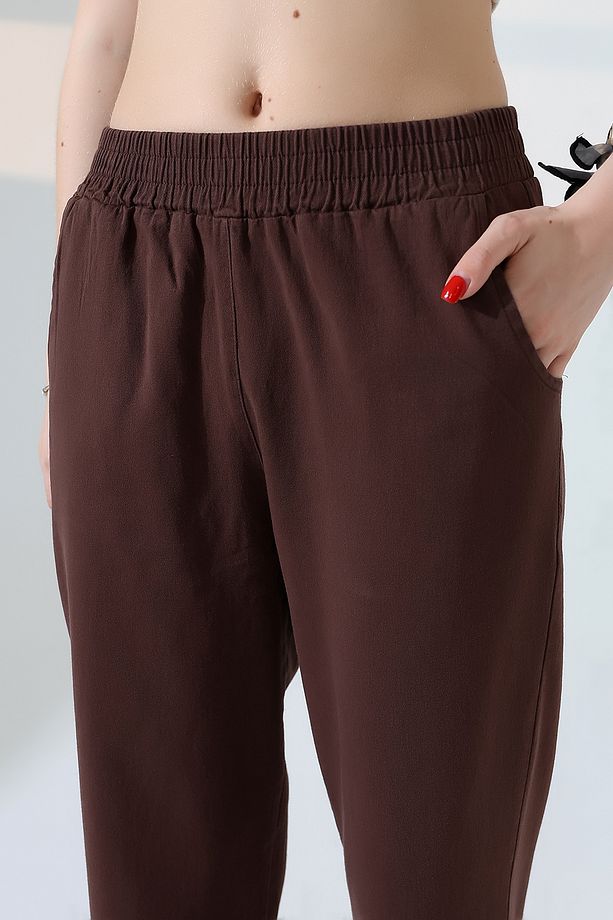 Kadın Yumuşak Doku Premium Dar Paça Gabardin Pantolon - 8