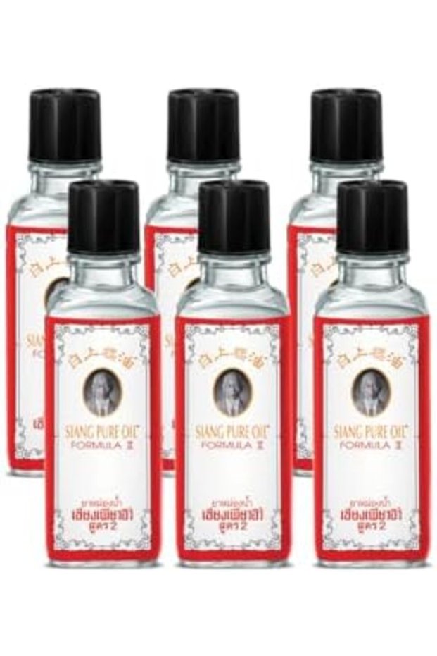 Siang Pure Oil White - Peppermint Menthol for Muscles and Joints - Natural Muscle Rub for Body and J