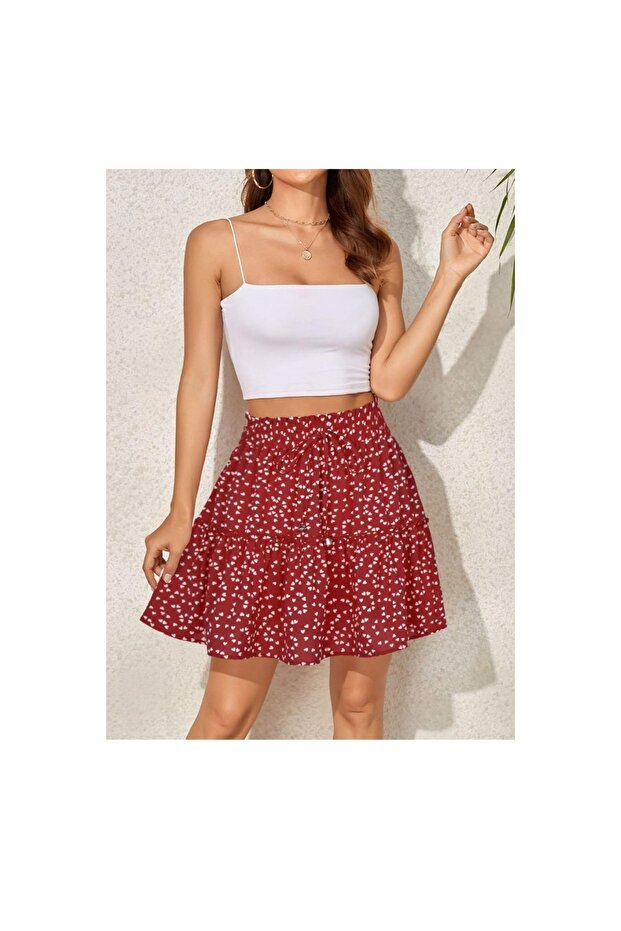 Viscose mini skirt - 1