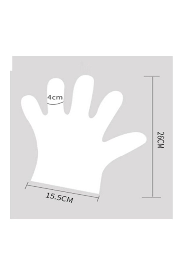 Burpak Şeffaf Pe Eldiven (100 Adet) - 3