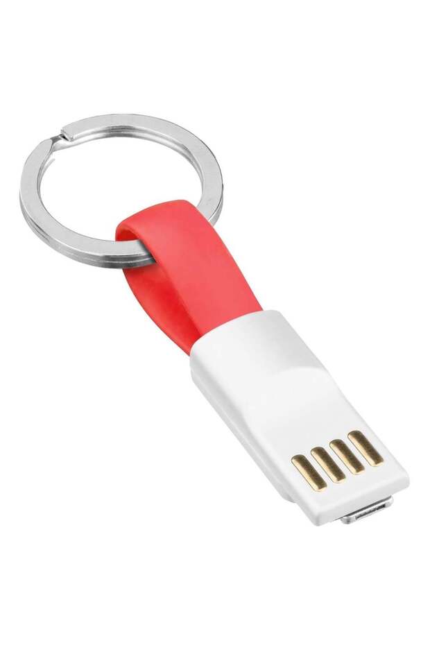 2in1 Anahtarlık Type C / Lightning Mini Anahtarlık USB Şarj Kablosu PM-26061 - 1