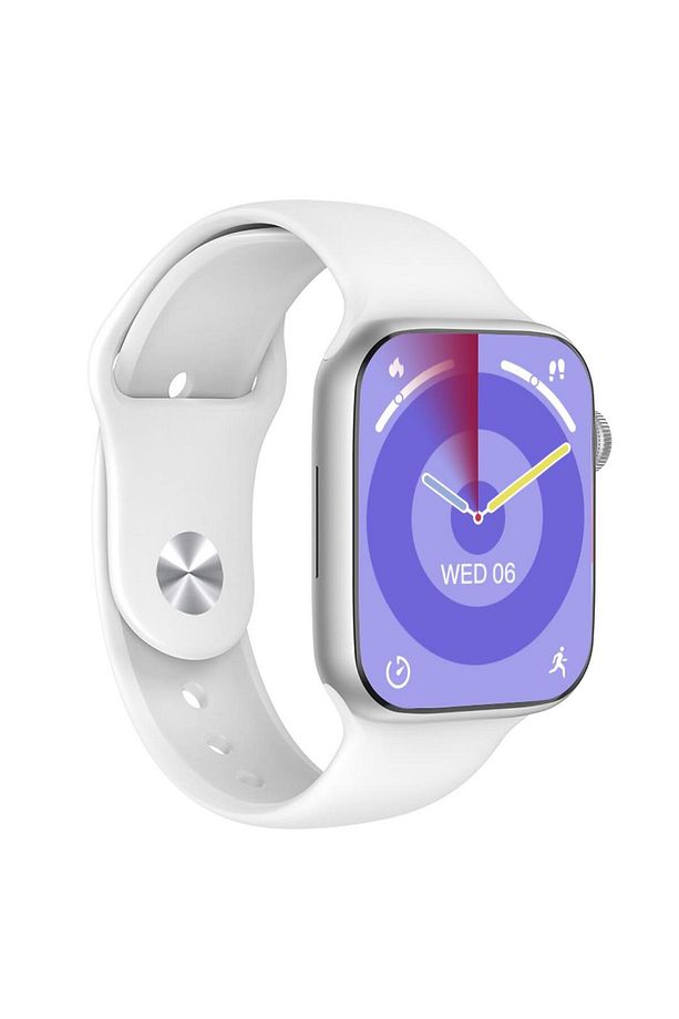 W99 Watch Ios Ve Android Uyumlu Mactive 2.05 Inç Geniş Ekranlı Gümüş Akıllı Saat - 2