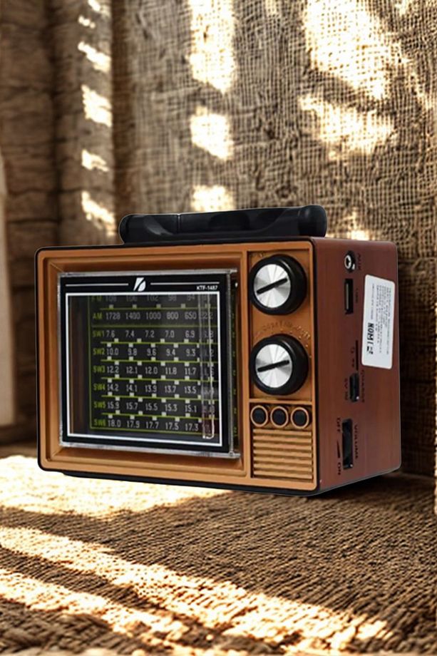 Nostaljik Radyo FM TF USB BT Destekli Bluetooth Fenerli Nostalji Radyo - 8