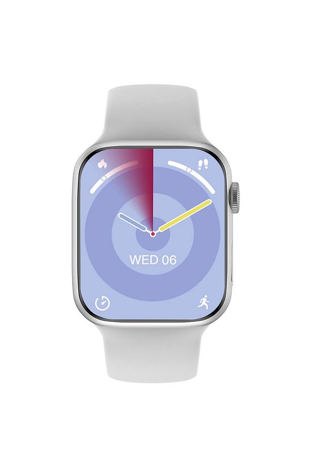 W99 Watch Ios Ve Android Uyumlu Mactive 2.05 Inç Geniş Ekranlı Gümüş Akıllı Saat - 4