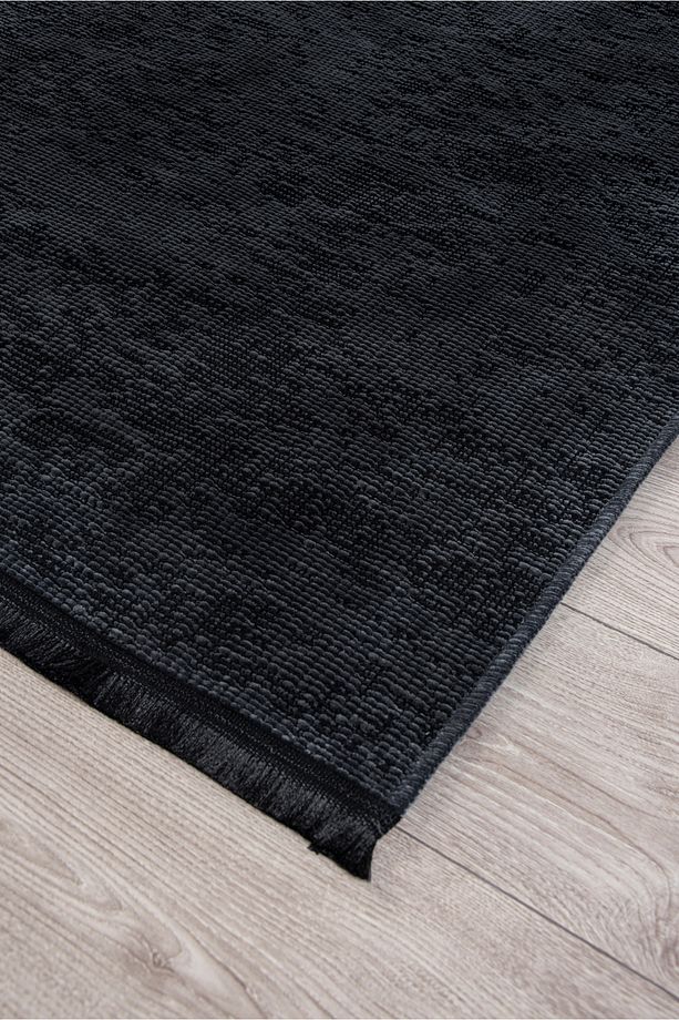 Antrasit Şönil Kilim Salon Oturma Çocuk Odası Dokuma Makine Halısı Mutfak Hasır Sisal Yolluk - 5
