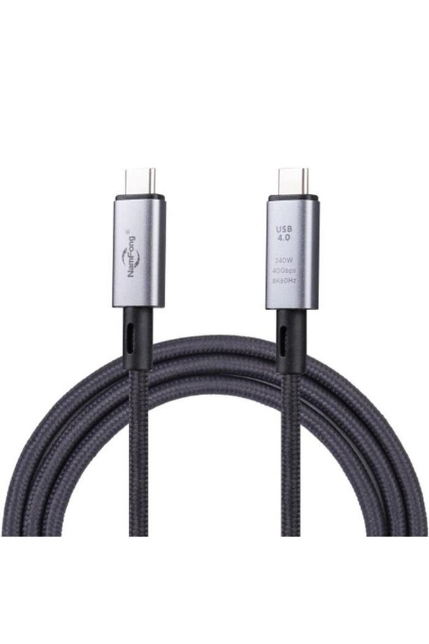 1mt Usb 4.0 240w Thunderbolt Type-c To Type-c Şarj, Data Ve 8k 60hz Görüntü Aktarım Kablosu - 1