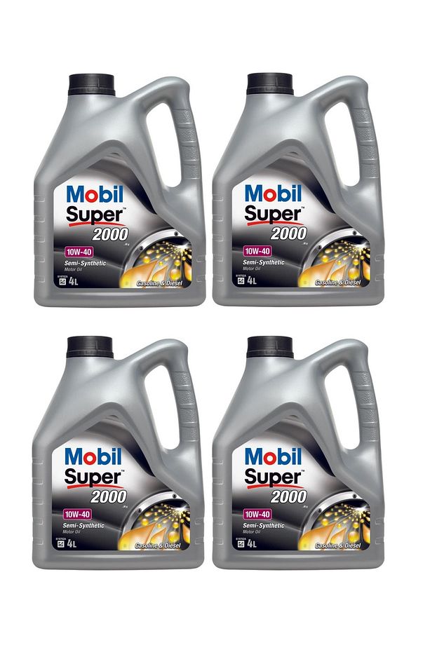 MOBİL SUPER 2000 10W-40 MOTOR YAĞI 16 LT (4 ADET 4LT) - 1