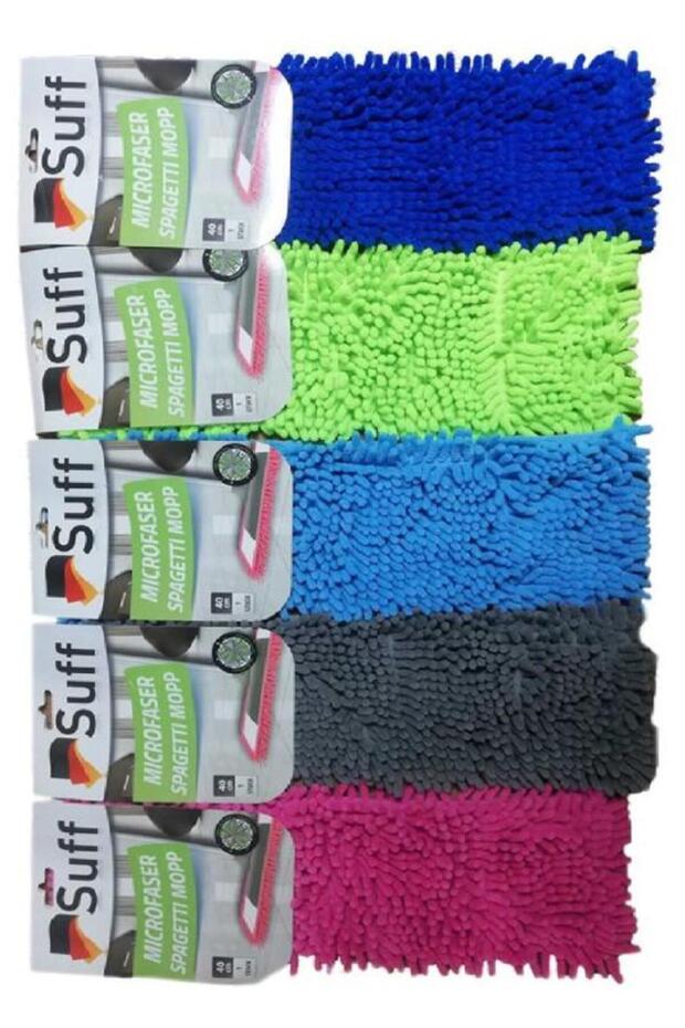 Suff1 Adet Nemli Ve Kuru Makarna Mop Ucu Mikrofiber Paspas Yedeği 40 Cm - 4